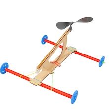 Rubber Band Propeller Car Kit, 10 pack