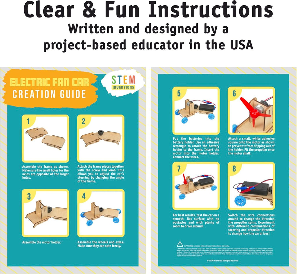 Propeller Car Kit (10-Pack) – STEM Engineering Project, Motorized Fan ...