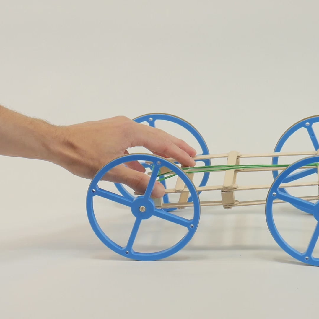 Rubber Band-Powered Car Project for Elementary and Middle School Kids   STEM Inventions